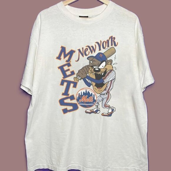 Vtg New York Mets Looney Tunes Shirt MLB New York Mets Baseball Shirt tee - Picture 1 of 4